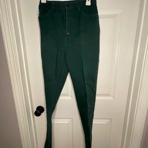 green button fly bongo jeans